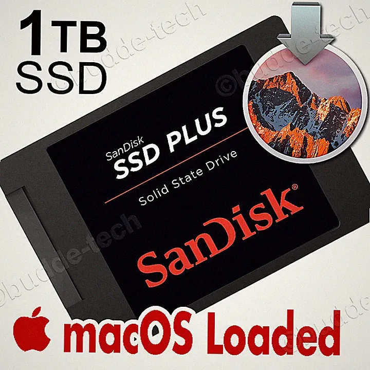 1TB SSD 2.5” for Macbook Pro (MID-2012 ONLY) Catalina 10.15 solid state drive