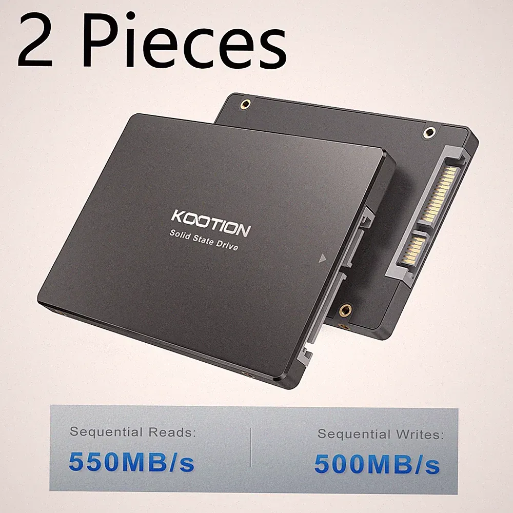 2PCS 64GB SSD 2.5'' SATA III Internal Solid State Drive PC/MAC 560MB/s