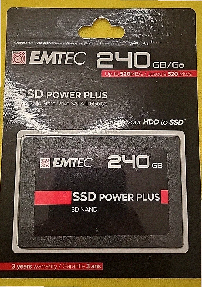 ✨️ Emtec 240GB Internal SSD Power Plus 3D NAND 2.5” SATA III 🆕️FAST SHIPPING