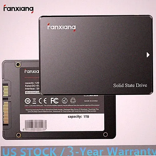 Fanxiang 2.5'' SATA SSD 1TB Internal SSD Hard Drive 550MB/s for PC Desktop Mac
