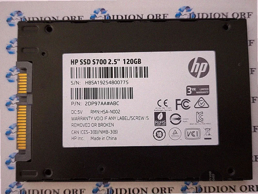 HP S700 120GB 2.5" SATA SSD 2DP97AA#ABC, Grade A+, SKU 24584