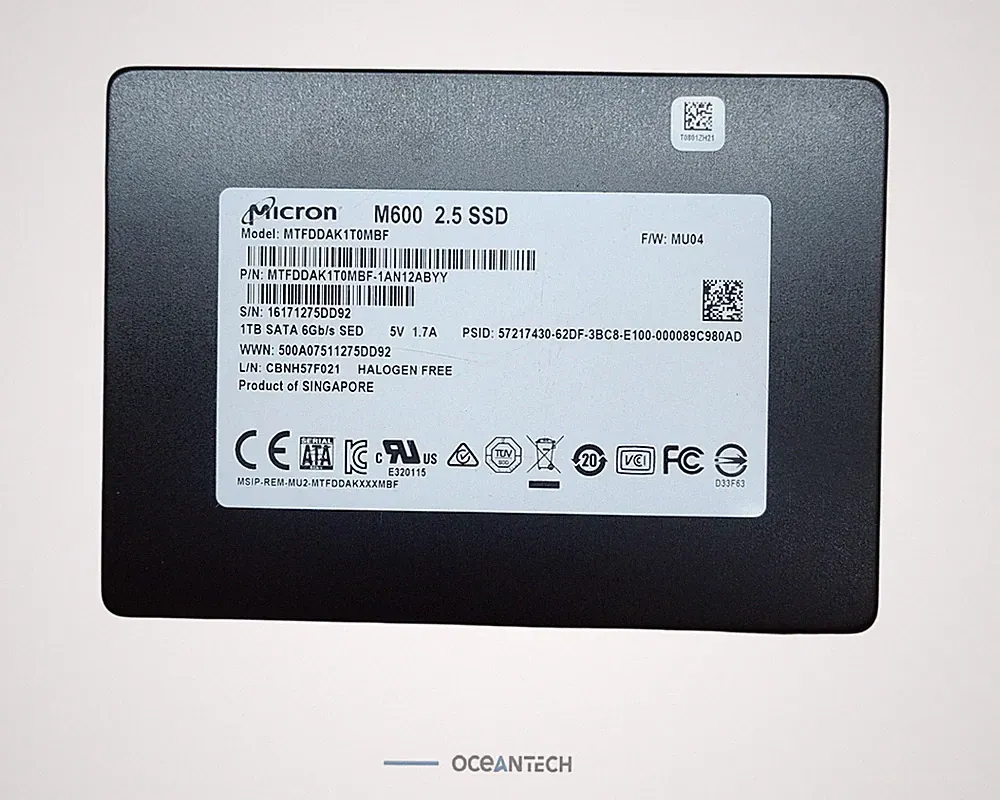 Micron M600 1TB SATA SSD MTFDDAK1T0MBF-1AN12ABYY 2.5" 90%+ Drive Health