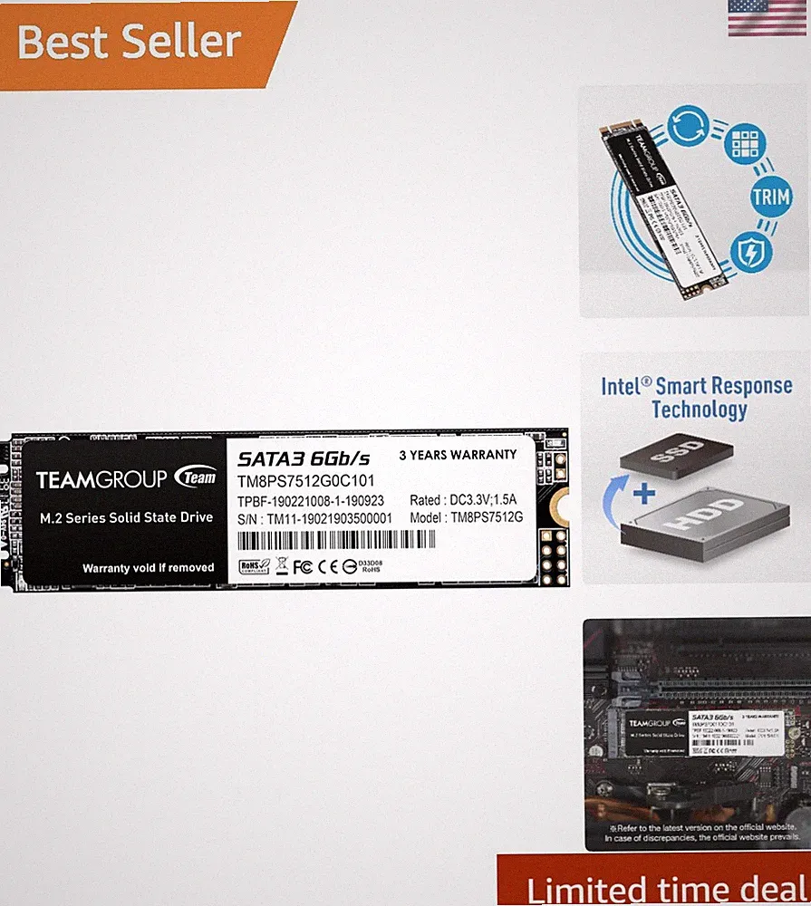 MS30 512GB SATA III Solid State Drive - Upgrade Your Storage with SLC Cache