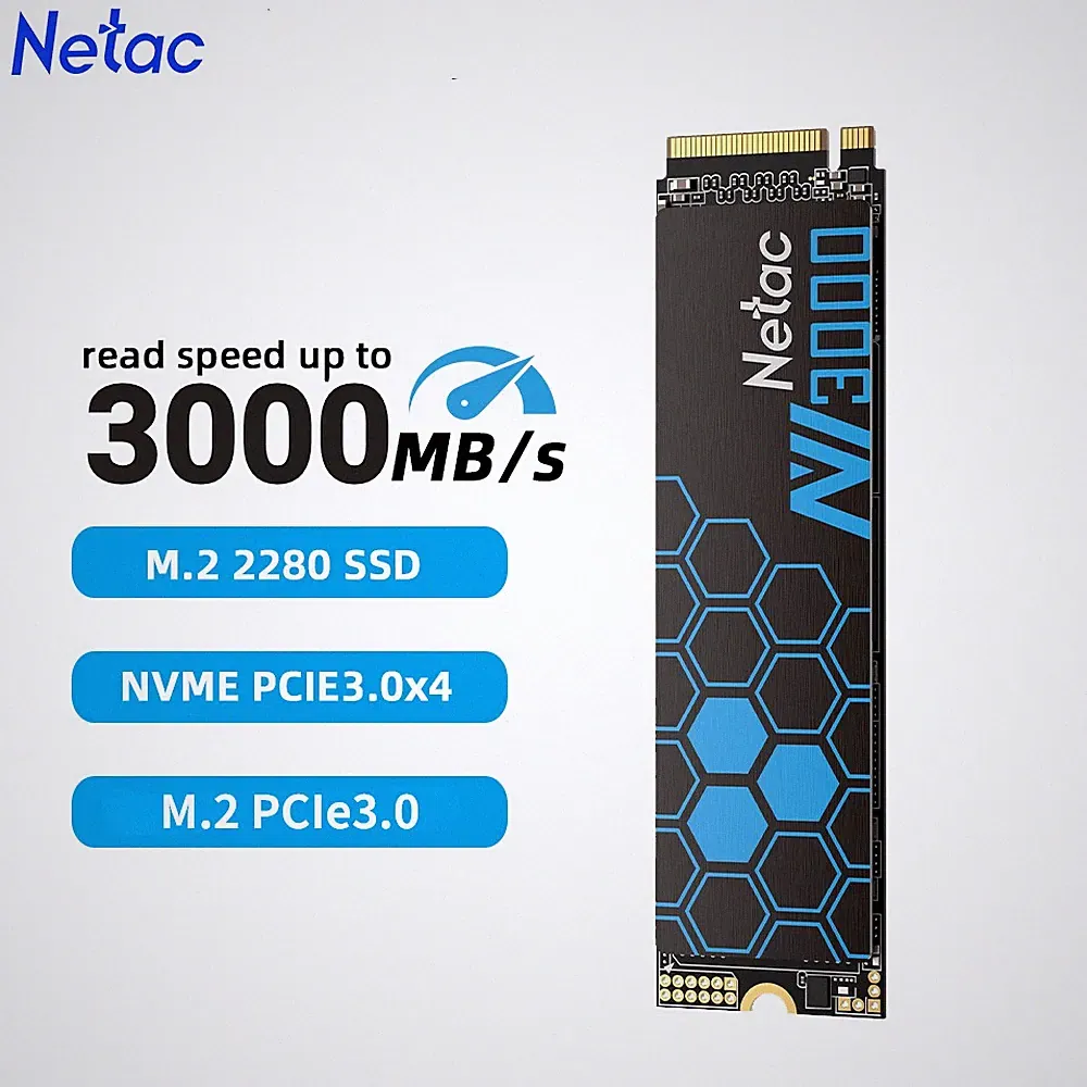 Netac 250GB Internal SSD Solid State Drive M.2 2280 PCIe Gen 3 x 4 NVMe 3000MB/s