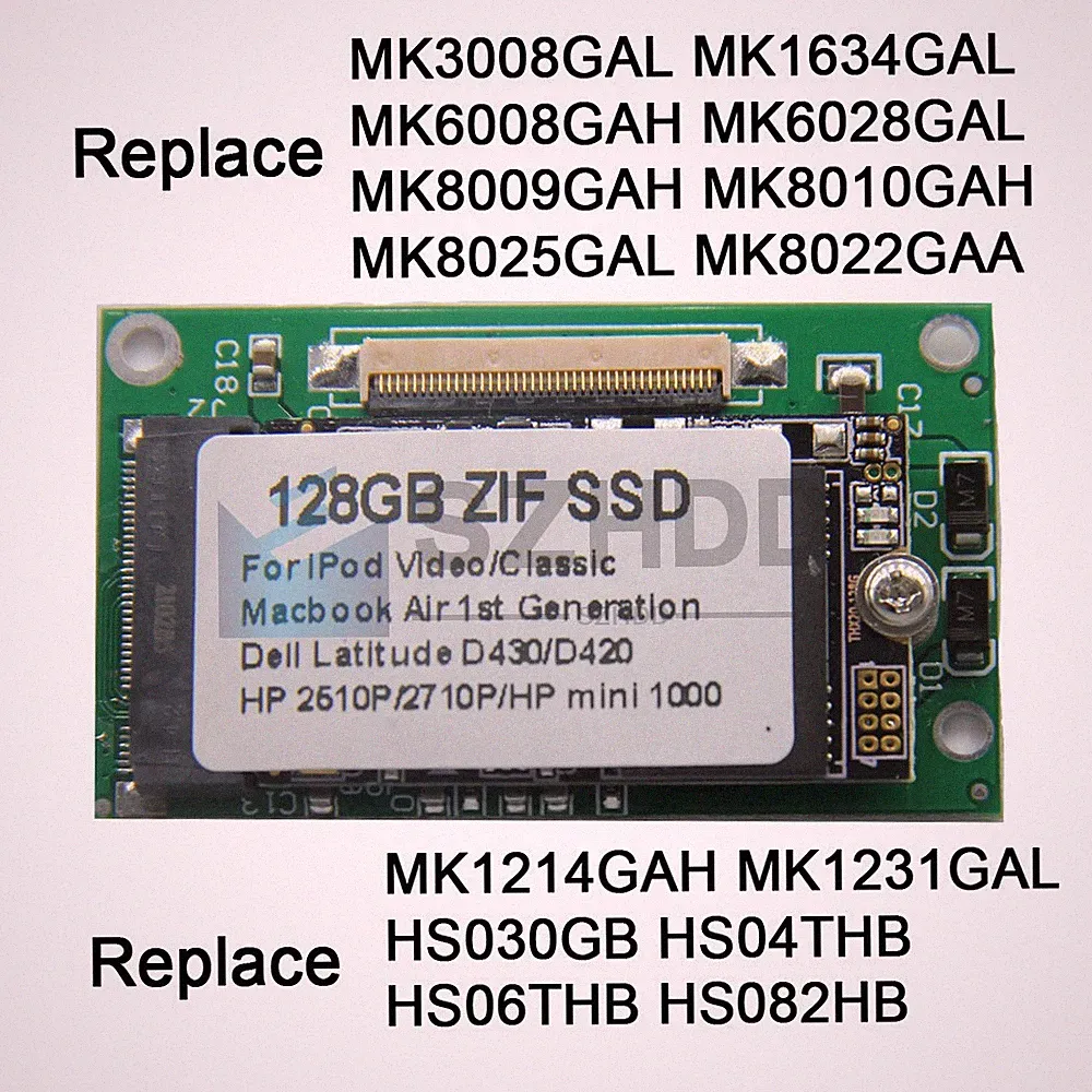 NEW 128GB ZIF CE SSD For ipod 6th 7th Gen Classic Dell Latitude XT D420 D430