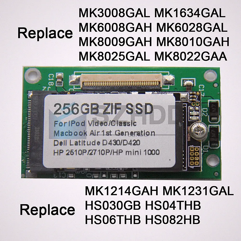 NEW 256GB ZIF CE SSD FOR iPod 5th 7th Gen Classic HP 2510p 2710p DELL D420 D430