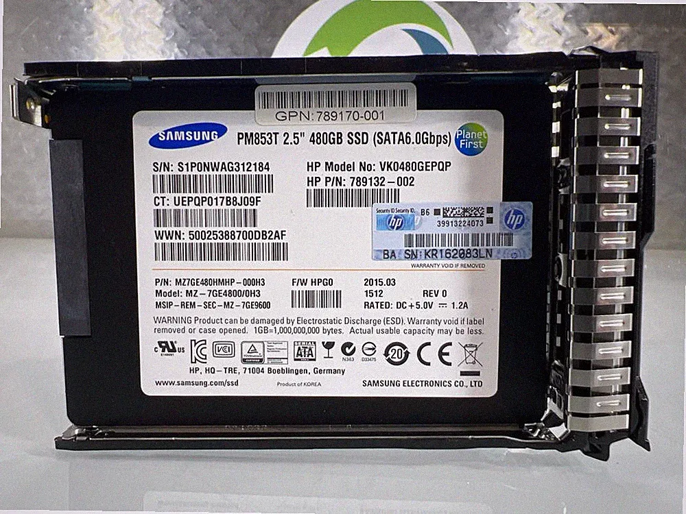 Samsung MZ-7GE4800/0H3 480GB SSD ATA VK0480GEPQP