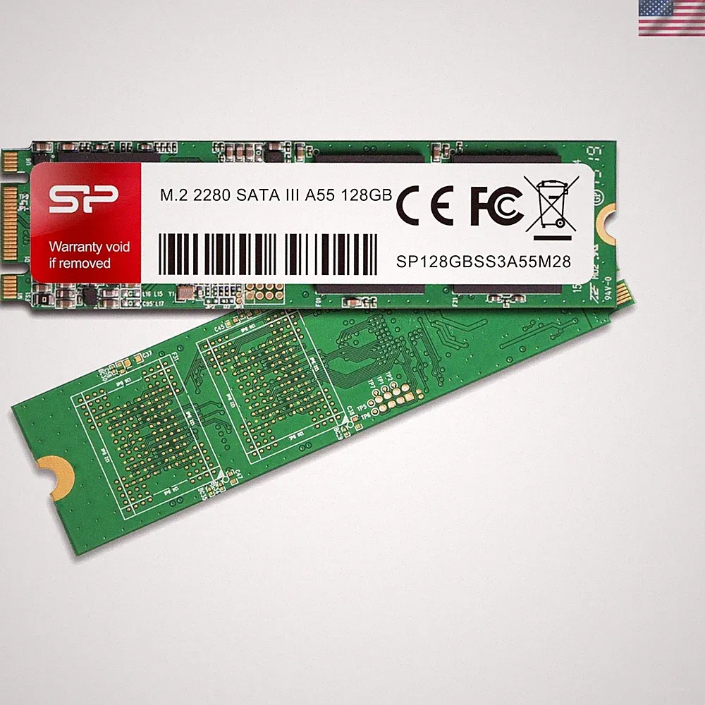 Silicon Power 128GB A55 M.2 Solid State Drive - Ideal for Gaming & Business